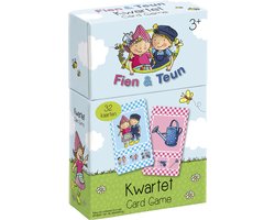 foto van Fien & Teun kwartet - boerderij thema, educatief spel cadeautip - 32 kaarten, 8 kwartetten - vanaf 3 jaar - Bambolino Toys
