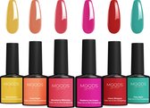 Set de 6 pièces Moods Gellac - Vernis à ongles gel - 8ML - Édition Take me to the Candyshop - Gellac - Ongles - Gellak Starter Pack - Summer Colors