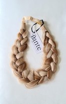 Dante Braid Messy - Vlecht haarband met aanpasbare strap voor kinderen en volwassenen - kleur: 612 Brown-Auburn-Blond Highlights
