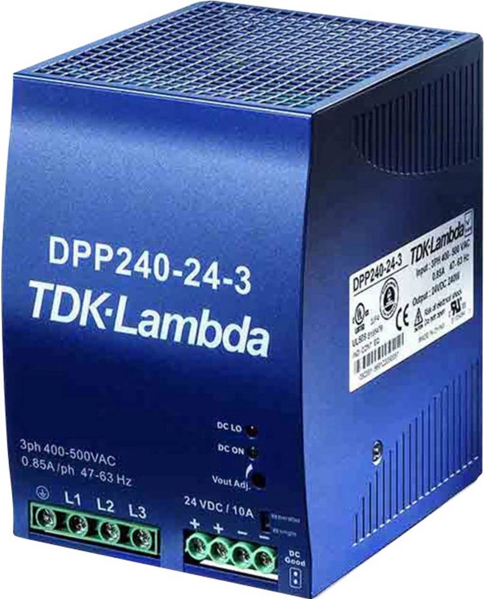 TDK-Lambda DPP240-24-1 DIN-rail netvoeding 24 V/DC 10 A 240 W Aantal uitgangen:1 x Inhoud 1 stuk(s)