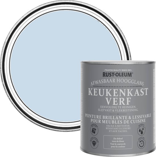 Rust-Oleum Lichtblauw Keukenkastverf Hoogglans - Blauwe lucht 750ml