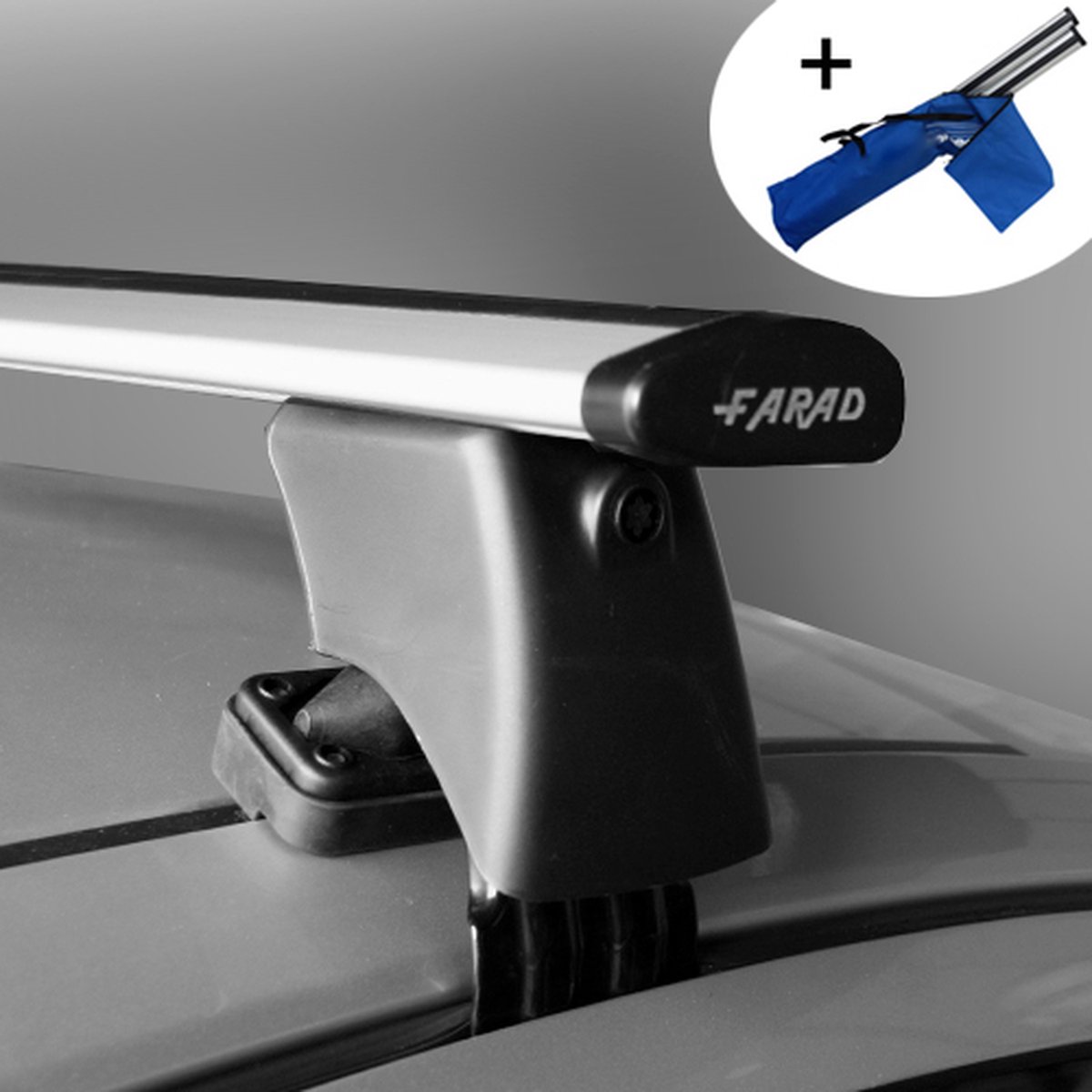 Dakdragers geschikt voor Ford Ka+ 5 deurs hatchback vanaf 2016 - Wingbar - inclusief dakdrager opbergtas