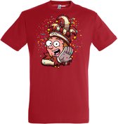 T-shirt kinderen Alaaf Kleine Prins | Carnaval | Carnavalskleding Kinderen Baby | Rood | maat 164