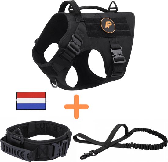 JULIUS K9 IDC HONDENTUIG LONGWALK ZWART / GRIJS