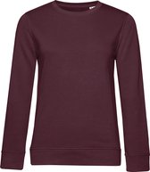 Organic Inspire Crew Neck Sweater Women B&C Collectie Burgundy Rood maat XXL