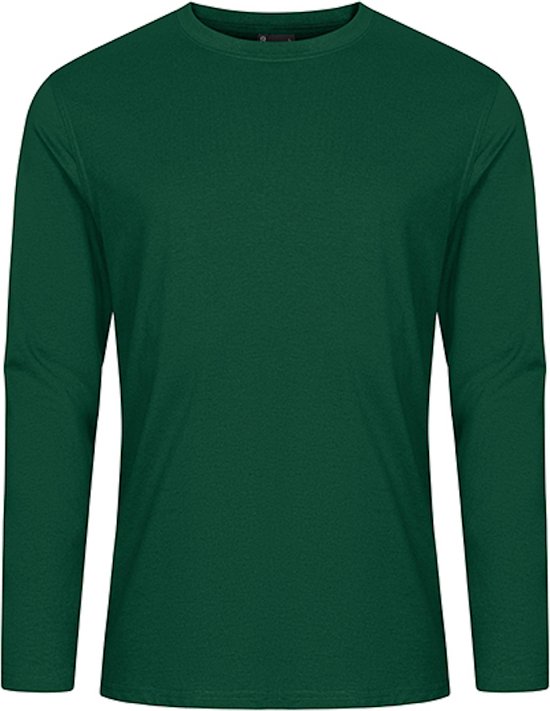 Forrest Groen t-shirt lange mouwen merk Promodoro maat M