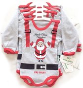 Rompertje voor de Kerst - grappige romper voor baby – Santa Claus - maat 62