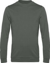 Sweater 'French Terry' B&C Collectie maat S Millennial Khaki