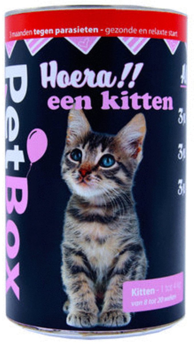PetBox kat tegen vlooien, teken en wormen Kitten