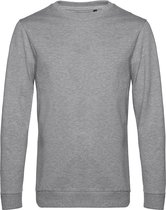 Sweater 'French Terry' B&C Collectie maat L Heather Grijs