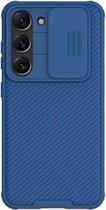 Geschikt voor Nillkin Samsung Galaxy S23 CamShield Hoesje met Camera Slider Blauw