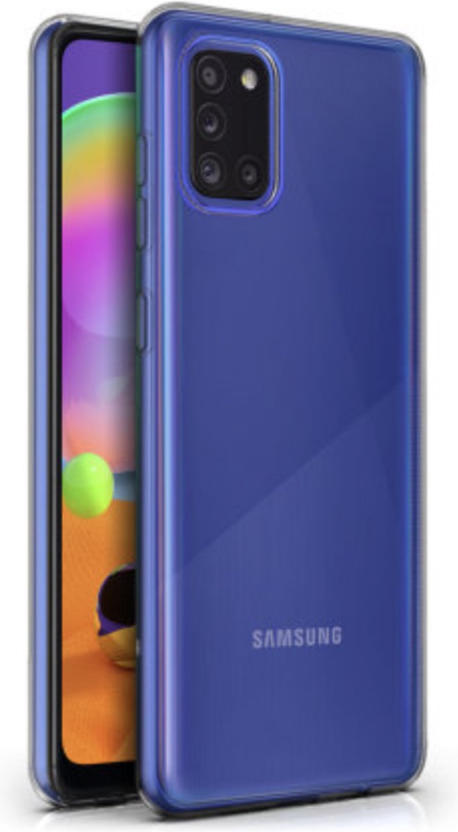 Samsung A41 Hoesje Transparant Siliconen Hoes Case Cover - Samsung Galaxy A41 Hoesje extra stevig