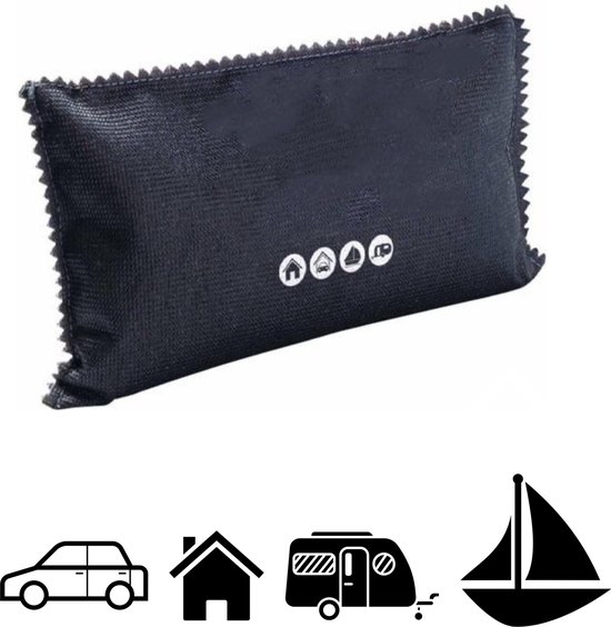 Relaxdays Auto-ontvochtigers - Set Van 3 - Herbruikbare Vochtvreters Tegen Beslagen Ruiten (zwart-blauw)