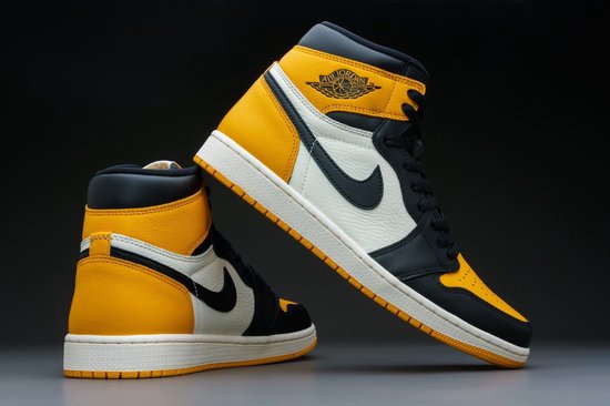 retro yellow and black jordans