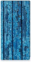 Telefoonhoesje amsung Galaxy S23 Ultra Magnet Case Wood Blue