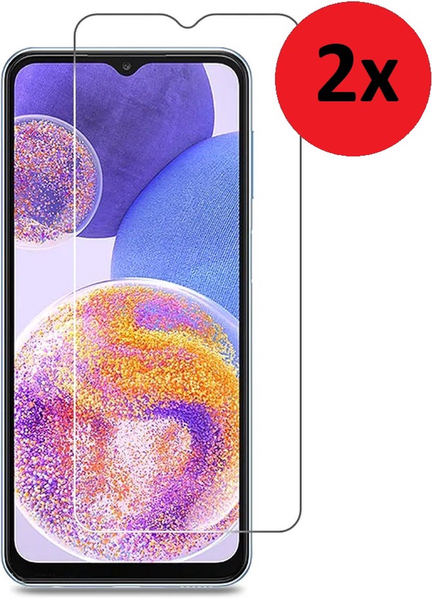 MoDo screenprotector Geschikt voor Samsung Galaxy A14 5G - Glas - 2 stuks