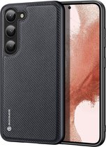 Geschikt voor Dux Ducis Fino Samsung Galaxy S23 Plus Back Cover Hoesje Zwart