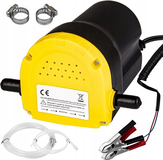 Foto: Olie diesel pomp 12v 60 watt 3 liter min oliepomp afvoerpomp dieselpomp vloeistofpomp