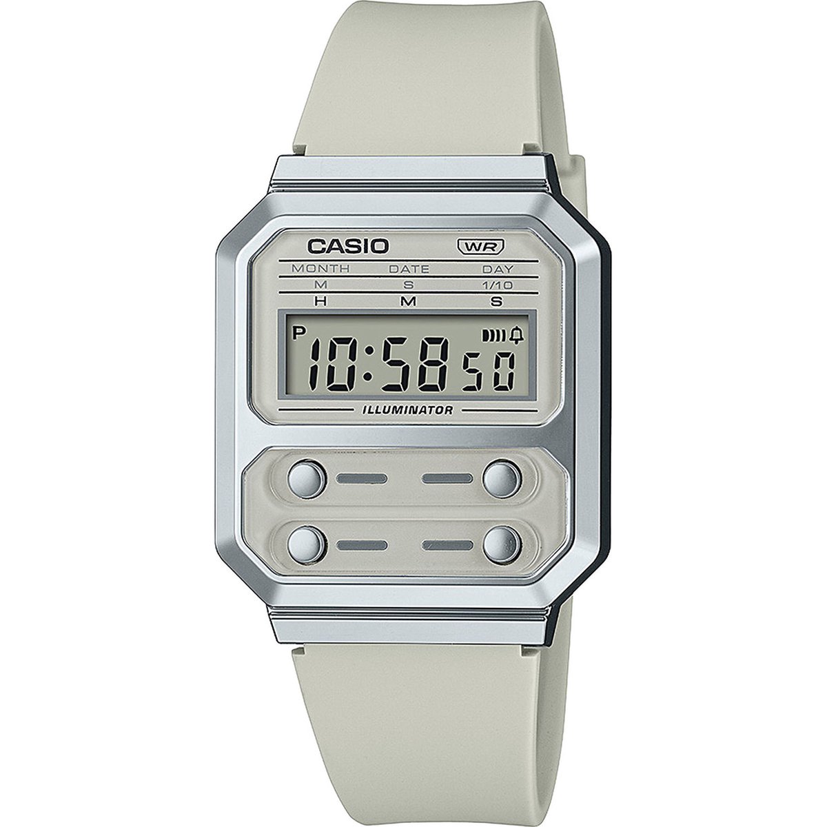 Casio Vintage A100WEF-8AEF Unisex Horloge 33 mm - Beige
