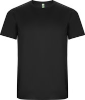 Donkergrijs unisex ECO sportshirt korte mouwen 'Imola' merk Roly maat XL