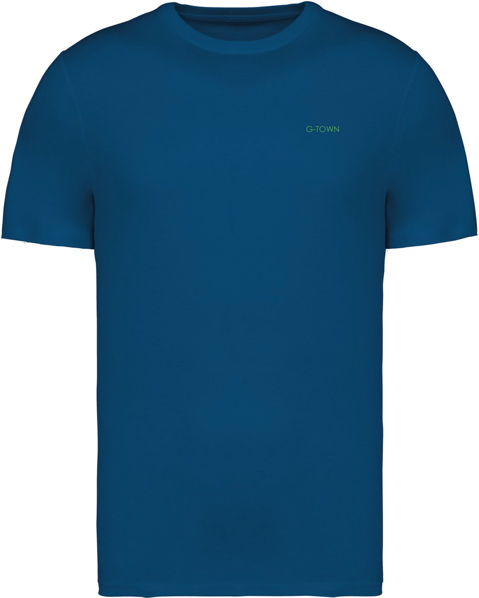 G-TOWN Essential Small Logo – T-shirt – Heren – Maat M – Blauw