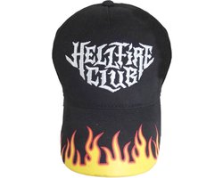 Stranger Things Hellfire Club Cap zwart Katoen Unisex - Fan merch, TV-series