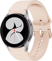 Shop4 - Bandje voor Samsung Galaxy Watch 42mm - Siliconen Luxe Roze