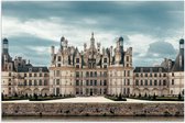 WallClassics - Poster Glanzend – Kasteel van Chambord - Frankrijk - 105x70 cm Foto op Posterpapier met Glanzende Afwerking