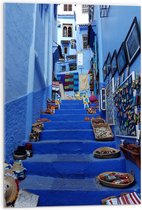 WallClassics - Acrylglas - Kunst op Straat - Marokko - 50x75 cm Foto op Acrylglas (Wanddecoratie op Acrylaat)