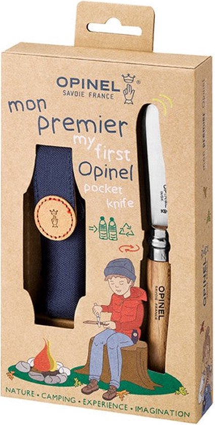 Opinel My First Opinel Kinderzakmes - RVS/Beuk - Etui