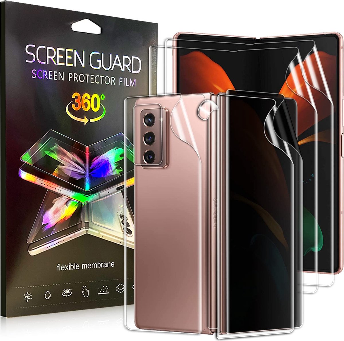 Samsung Galaxy Z Fold 4 Folie Screen protector - Premium Kwaliteit Screen Protector (1 Set voor Galaxy Z Fold 4)