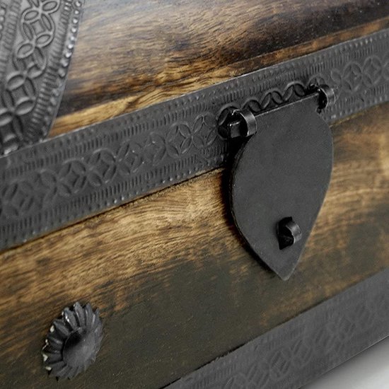 Boîte à Bijoux Vintage Avec Cadenas à Code – En Bois, Dimensions 9x5,5x5 Cm, Rangement Sécurisé Et Décoratif