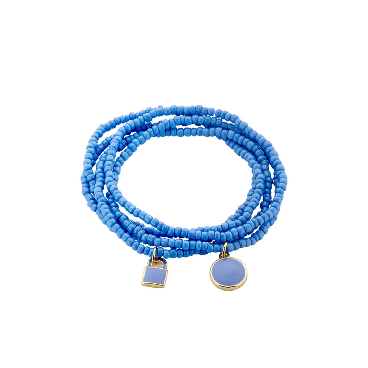 Les Cordes - Armband - GORDES (AB) - Kleur Blauw - Metaal - Sieraad Dames - Juwelen - Minimalistische armbanden
