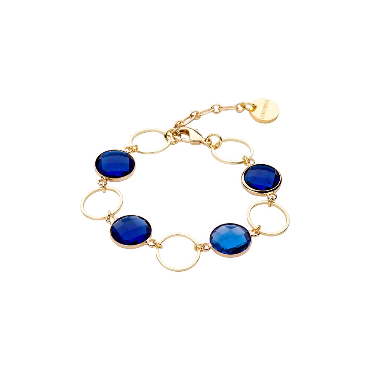 Les Cordes - Armband - DANIS (AB) - Blauw - Metaal - Sieraad Dames - Juwelen