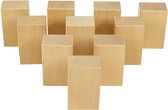 MD Sport - Ensemble de blocs en bois - Bloc de gymnastique - Bloc de navet - Klein - Set de 10