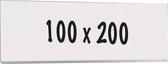 Whiteboard Deluxe - Geëmailleerd staal - Enkelzijdig bord - Weekplanner - Maandplanner - Jaarplanner - Magnetisch - Wit - 100x200cm