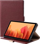 Phreeze Tablethoes - Geschikt voor Samsung Galaxy Tab A7 Lite - 2021 - Luxe Lederen Hoesje - Ingebouwde Standaard met Kaarthouders - Hoesje met Magnetische Sluiting - Beschermhoes - Wijnrood