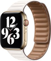 Apple Watch Leather Link-bandje - 40mm Large - Kalkwit - voor Apple Watch SE/1/2/3/4/5/6
