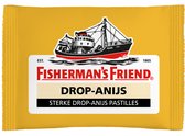 Fisherman's friend strong drop anijs geel - 12 toobankdisplays (24 x25 gram) - 288 zakjes