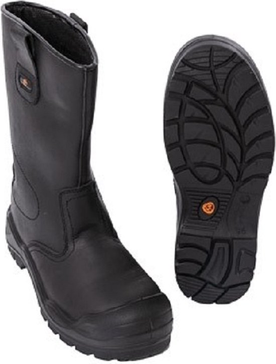 Botte de travail non doublée - noire - S3 - KM Safety - pointure 40