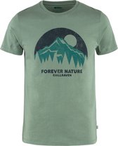 Fjallraven Nature T-shirt Heren Outdoorshirt - Patina Green - Maat M