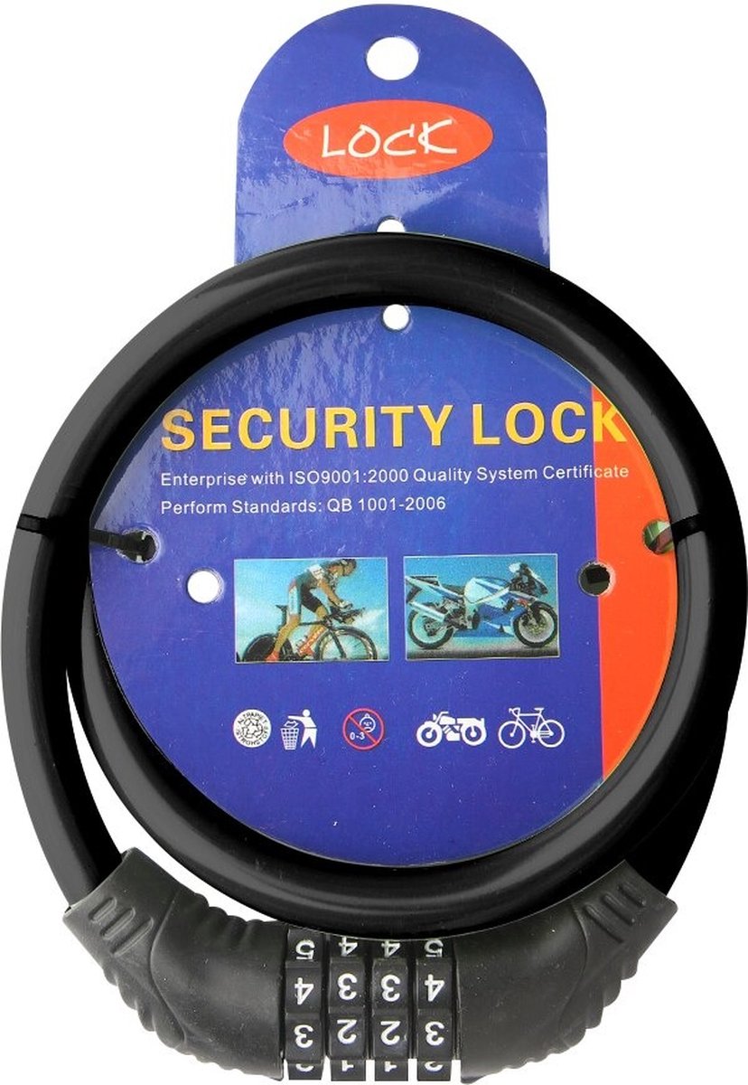 ANTIVOL,601-80cm--serrure de vélo à combinaison de lumière, antivol