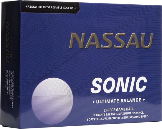 Nassau Sonic - Golfballen - 12 stuks - Wit van Nassau — afbeelding 3