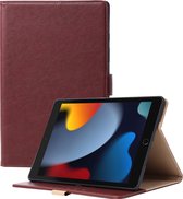 Phreeze Tablethoes - Geschikt voor iPad 8 2020 Hoes - 10.2 Inch - Luxe Lederen Hoesje - Ingebouwde Standaard met Kaarthouders - Hoesje met Magnetische Sluiting - Beschermhoes - Wijnrood