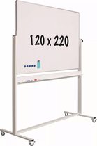 Mobiel whiteboard Solid PRO - Kantelbaar - Weekplanner - Maandplanner - Jaarplanner - Dubbelzijdig en magnetisch - 120x220cm