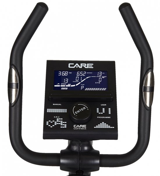 Care fitness Hometrainer CV 385 Met handige App Antislip pedalen Verschillende. bol