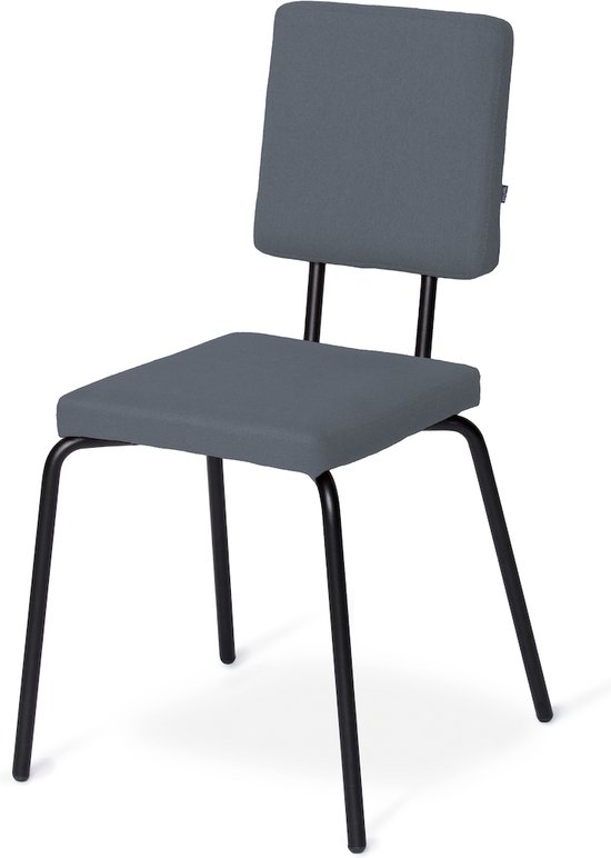 Puik Design - Option - Eetkamerstoel - Donkergrijs - Square seat/Square backrest
