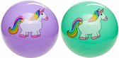 Stoere Unicorn / Eenhoorn bal met een Diameter van 23 Cm. Wordt in 2 kleuren geleverd