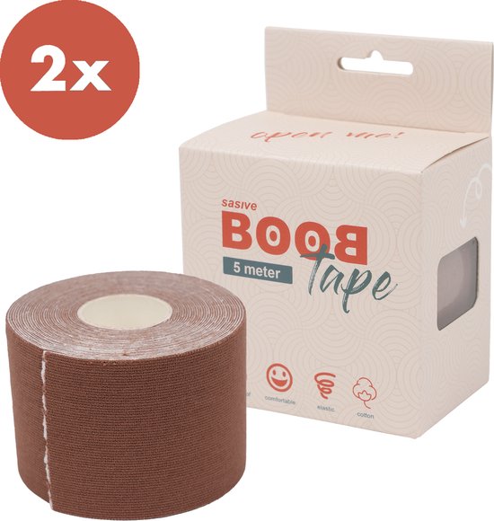 Nastro Reggiseno Autoadesivo Boob Tape - 5cm X 5m, Con Copricapezzoli | Sollevamento Senza Cuciture - Foto 5