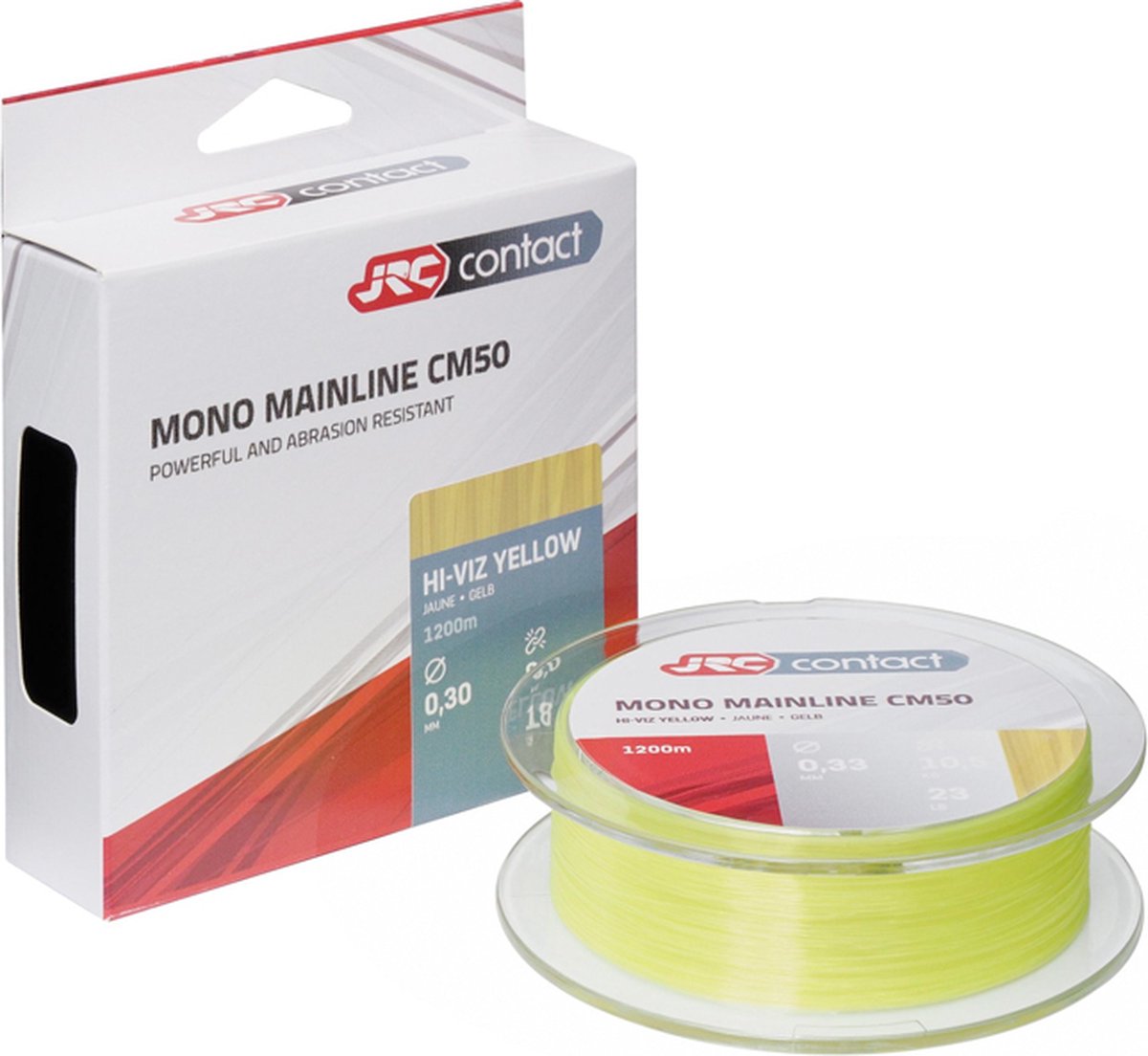 JRC JRC CONTACT CM50 600m 0.40mm HViz Yellow - Nylon Vislijn
